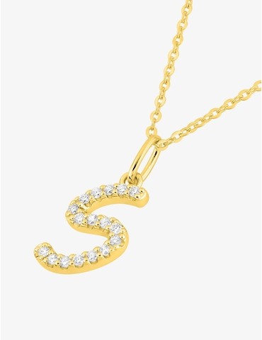 Collier initiale lettre "S"...