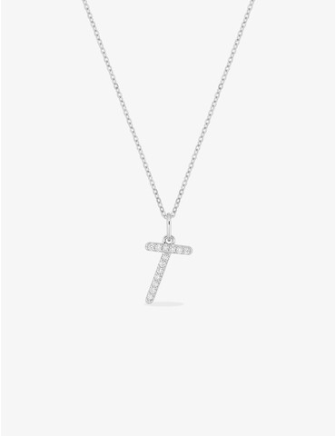Collier initiale lettre "T"...