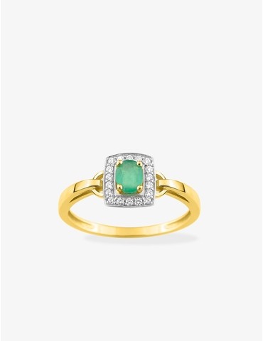 Bague émeraude en or...