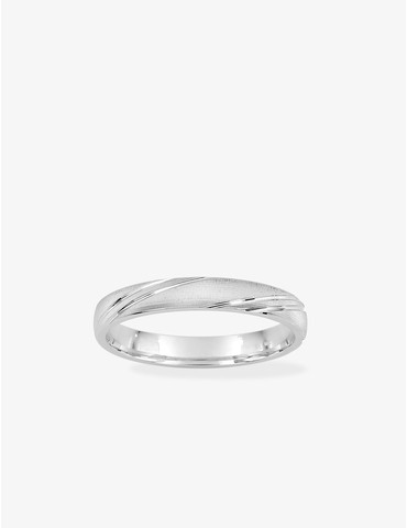 Alliance 3 mm en or blanc...