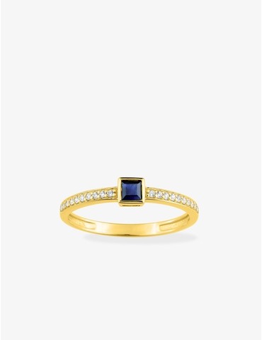 Bague en or jaune 375 ‰,...