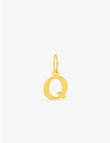 Pendentif lettre Q en or...