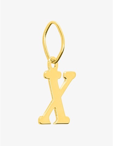 Pendentif lettre X en or...