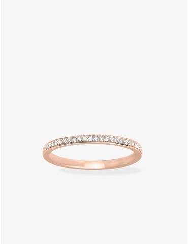 Bague en or rose 750 ‰,...