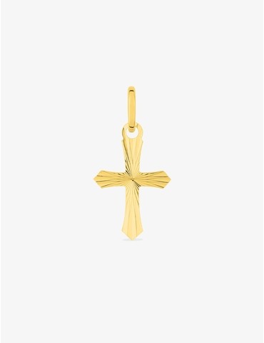 Pendentif croix lapidée or...