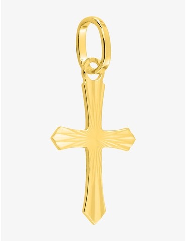 Pendentif croix lapidée or...