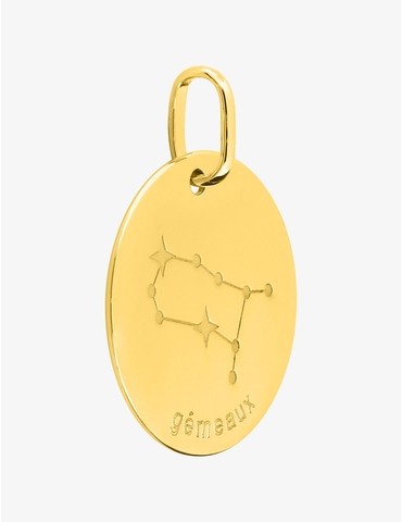 Pendentif plaqué or jeton...