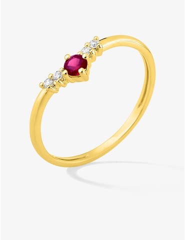 Bague or 750 ‰ jaune avec...