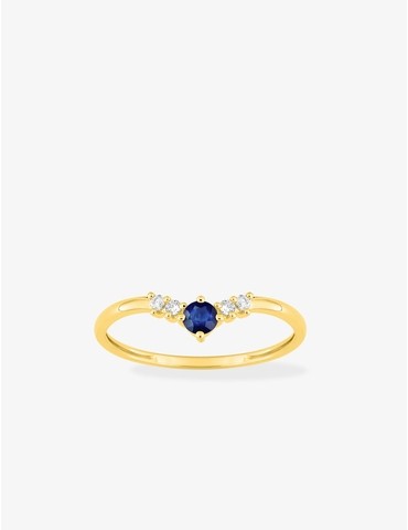 Bague or 750 ‰ jaune avec...