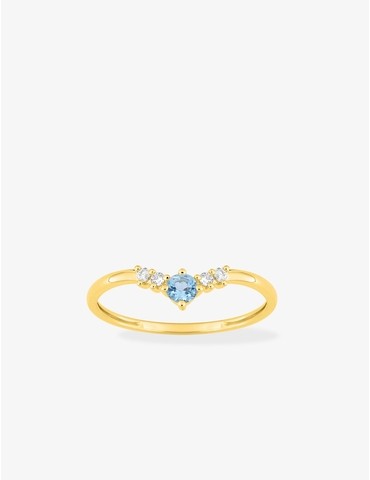 Bague or 750 ‰ jaune avec...
