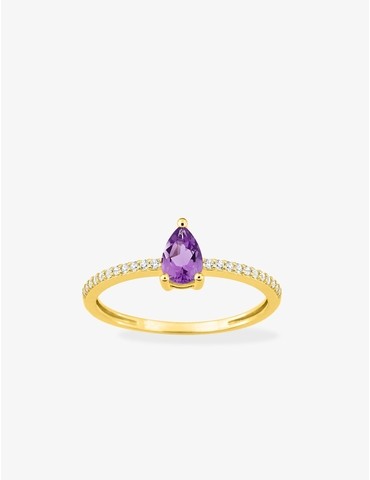 Bague or 750 ‰ jaune avec...