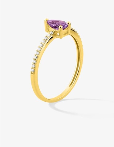 Bague or 750 ‰ jaune avec...