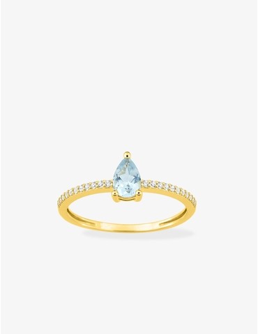 Bague or 750 ‰ jaune avec...