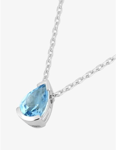 Collier or 750 ‰ blanc avec...