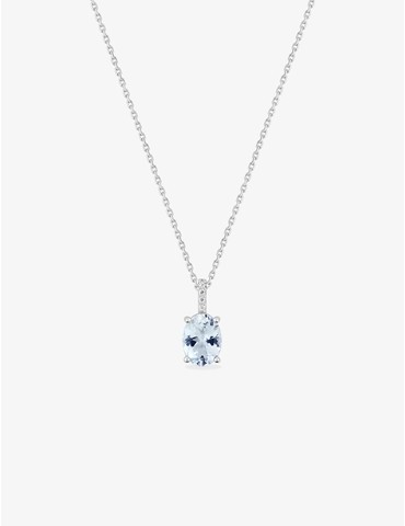 Collier or 750 ‰ blanc...