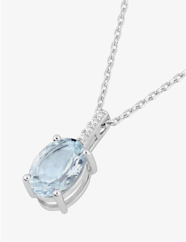 Collier or 750 ‰ blanc...