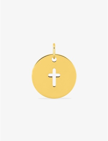 Pendentif or 375 ‰ jaune...