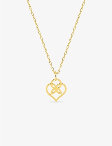 Collier or 750 ‰ jaune cœur...