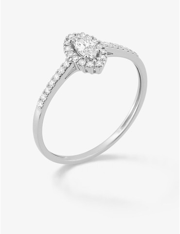 Bague diamants synthétiques...