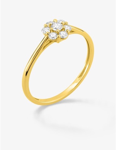 Bague diamants synthétiques...