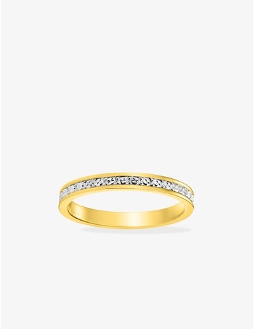 Alliance diamantée or 375 ‰...