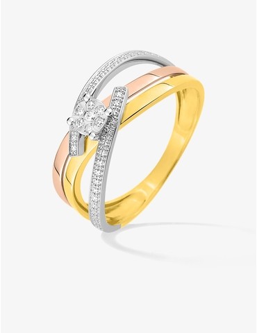 Bague or 375 ‰ jaune,...