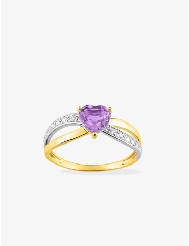Bague or 375 ‰ jaune et...
