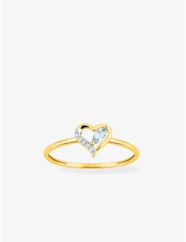 Bague bicolore or jaune 375...