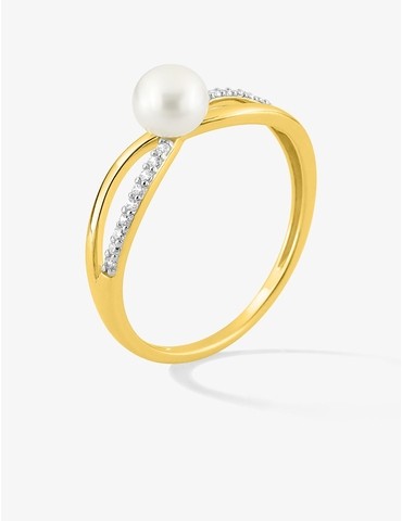 Bague bicolore or jaune 375...