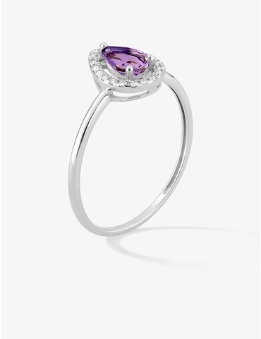 Bague or blanc 375 ‰ avec...