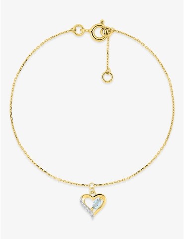 Bracelet bicolore or jaune...