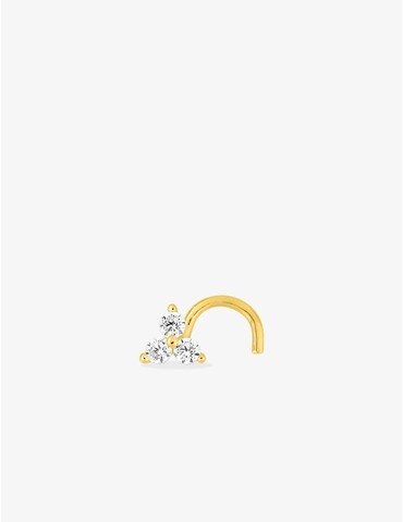 Piercing de nez or jaune...