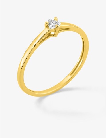 Bague solitaire diamant...