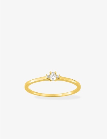 Bague solitaire poire...