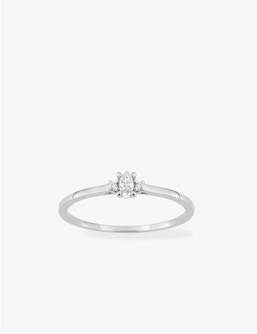 Bague solitaire marquise...