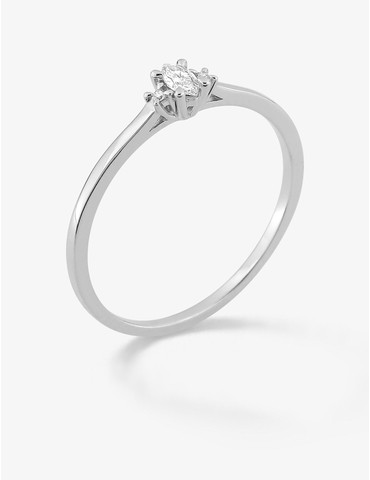 Bague solitaire marquise...