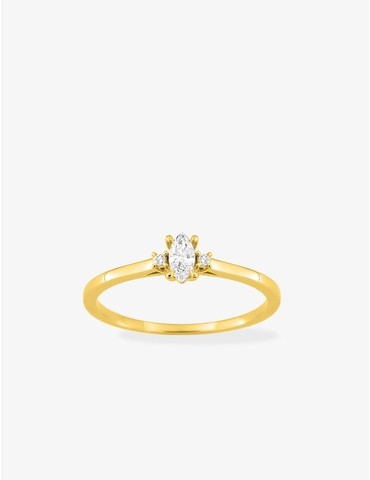 Bague solitaire marquise...