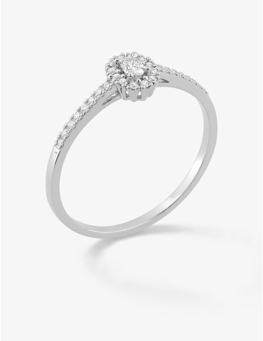 Bague diamants synthétiques...