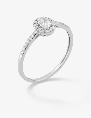 Bague diamants synthétiques...