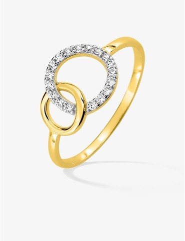 Bague multi avec pavage or...