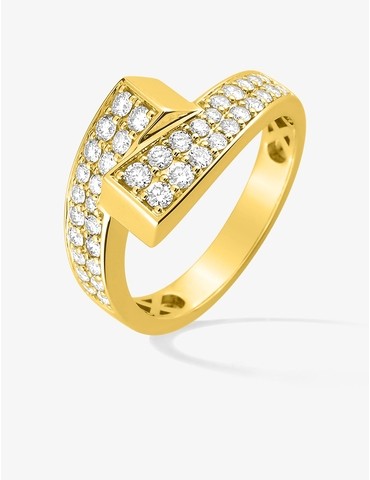 Bague multi avec pavage or...