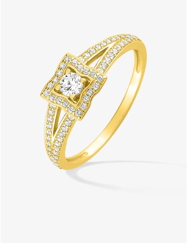 Bague solitaire avec...