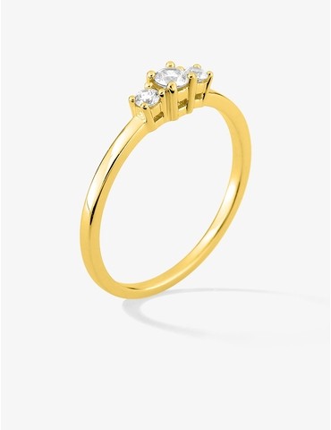 Bague trilogie or 750 ‰...