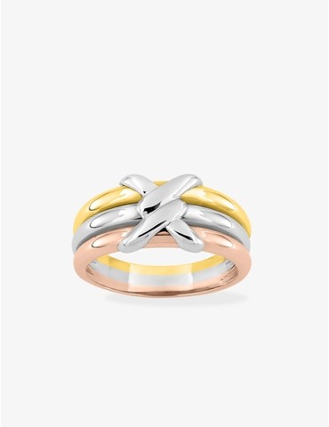 Bague tricolore fantaisie...