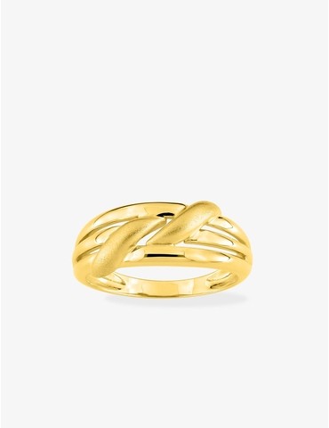 Bague or 750 ‰ jaune effet...