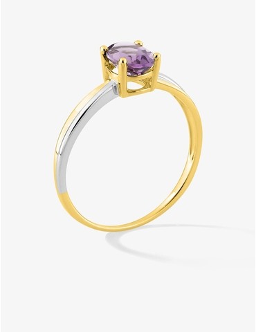 Bague solitaire fantaisie...