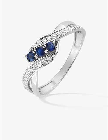 Bague trilogie or 375 ‰...