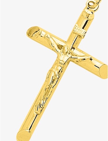 Pendentif creux croix et...