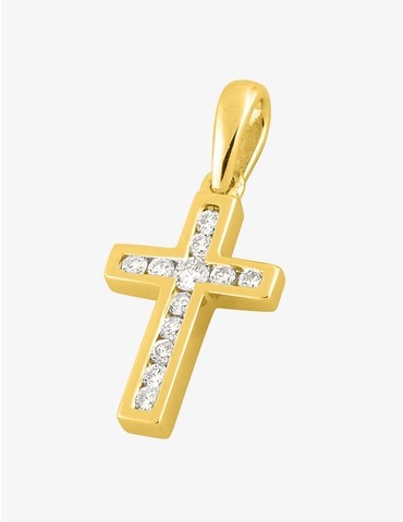 Pendentif croix or 750 ‰...