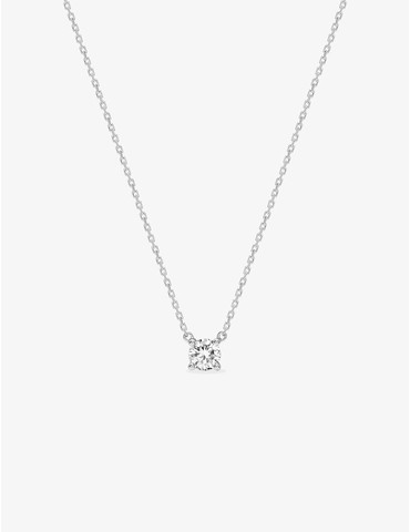 Collier solitaire or 750 ‰...